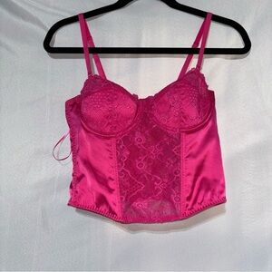 Sincerely Jules Bustier Top Underwire Lace & Satin Size L